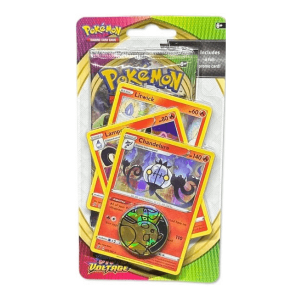 Pokemon Tcg Swsh Vivid Voltage Chandelure Premium Checklane Blister