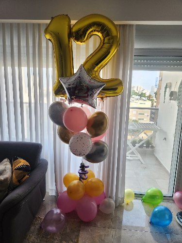מעמד בלונים לבת מצווה קישוט בסטייל