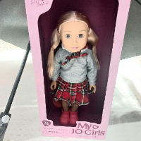 בובה בלבוש אופנתי עיניים זזות - 2230  MY JO GIRLS
