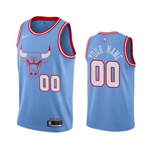 גופיית NBA שיקגו בולס City edition blue עם הדפסת שם ומספר ובחירה