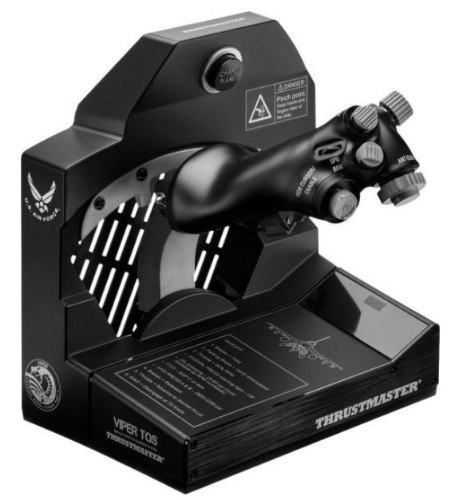 מצערת F-16 Thrustmaster Viper TQS ממתכת עם מעצורי Afterburner וחיישני H.E.A.R.T