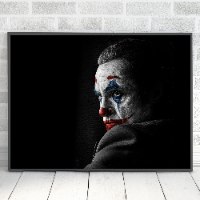 ציור של הג'וקר מודפס על קנבס מתוח וממוסגר "The Joker"  | פריסה לאורך\רוחב\ריבוע