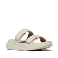 Fit Flop F-Mode Go Adjustable Flatform Two-Bar Slides Paris Beige כפכפי נשים פיט פלופ בג'