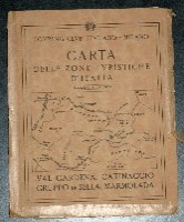 מפת דרכים איטליה ואל גרדנה שנות השלושים TCI