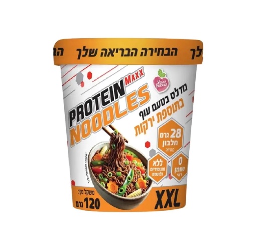 נודלס חלבון פרוטאין מקס בטעם עוף בתוספת ירקות  | Protien Maxx Noodles