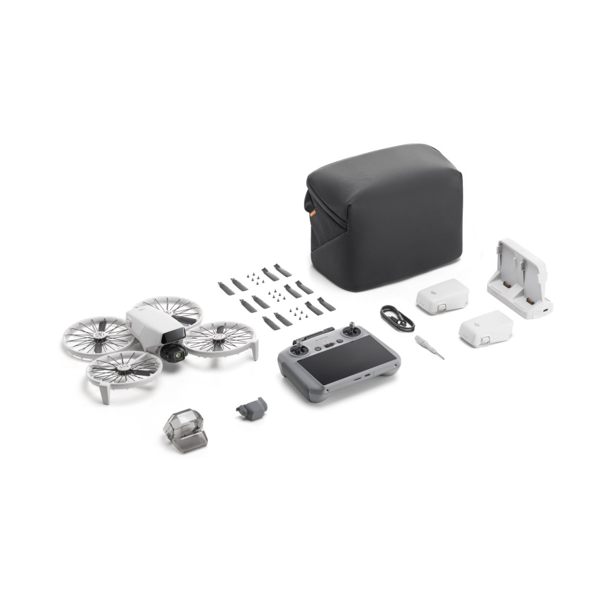 רחפן DJI Flip Fly More Combo – 4K הרחפן השלט תיק הנשיאה וסט האביזרים הנלווים מונחים