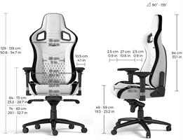 כיסא גיימינג Noblechairs EPIC Gaming Chair White/Black