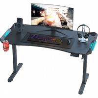 שולחן גיימינג חשמלי Optimus X RGB שחור אורך 120