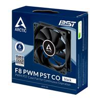 Arctic F8 PWM PST CO Black 8cm Ball Bearing Case Fan