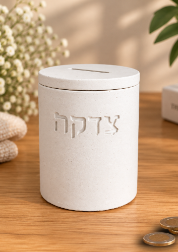 קופת צדקה עגולה – בטון פולימרי