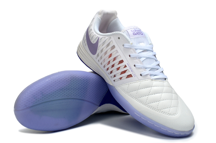 נעלי כדורגל נמוכות נייק Nike Lunar Gato II לבן-סגול