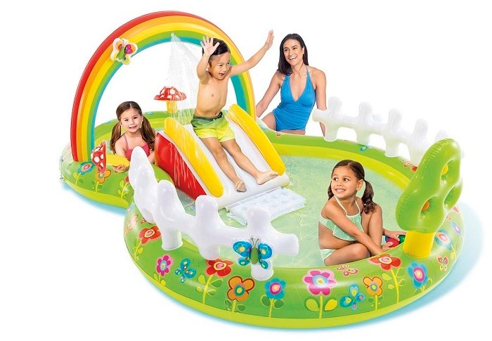בריכה מתנפחת לילדים הגינה הקסומה (104X180X290 סמ) 57154 מבית INTEX