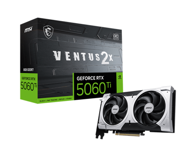 כרטיס מסך MSI GeForce RTX 5060 Ti 8G VENTUS 2X OC PLUS