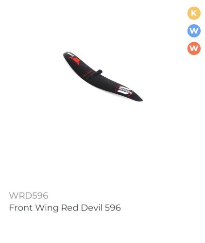 Front Wing WRD596 - 441 cm2