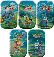 קלפי פוקימון סט 5 קופסאות מיני פח Pokemon Sinnoh Stars Mini Tin