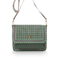 תיק Cross Body בגוון ירוק דגם CLOVER מידות 25x7x20 ס"מ של חברת PIP STUDIO