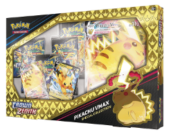 Pokemon TCG:Crown Zenith Pikachu VMAX Special Collection Box Set קלפי פוקימון מקוריים מארז וימקס