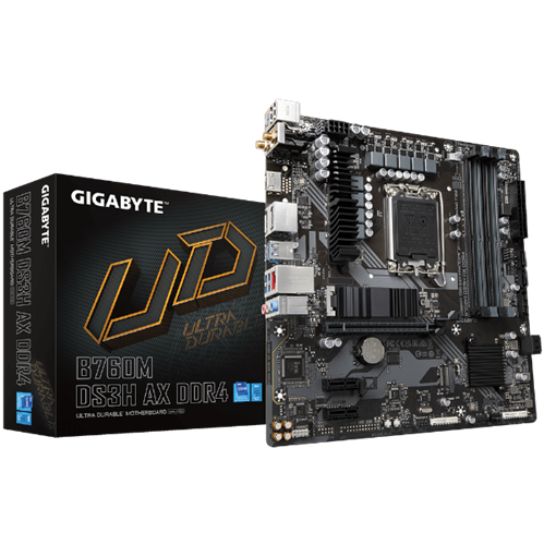 לוח Gigabyte B760M DS3H AX DDR4 1.2 Micro-ATX WIFI6 LGA1700