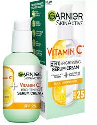 Garnier-קרם לחות לפנים עם סרום ויטמין  SPF25 C