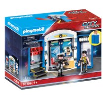 פליימוביל 70306 תחנת משטרה מארז נשיאה - playmobil משטרה במבצע 