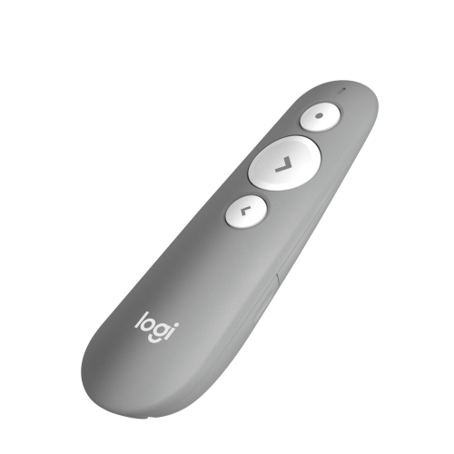 שלט אלחוטי למצגות Logitech R500 2.4GHz בצבע אפור