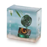 מאוורר שולחני מעמד לטלפון נטען USB