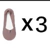 סגול - גרבי חצי לנשים - מארז 3 יח׳