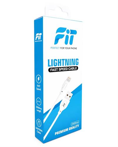 כבל Lightning למכשירי אפל - דגם FT110 מבית FiT באורך 2 מטר