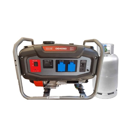 גנרטור 2800W סטרטר מנוע בנזין בשילוב גז חד פאזי מבית DUCAR