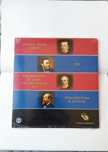 סט 8 מטבעות 1 דולר. נשיאי ארצות הברית- שנת 2011, United States Mint, Philadelphia and Denver