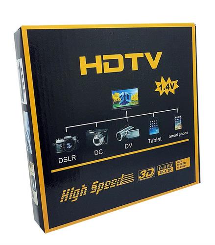כבל HDMI איכותי שטוח - 10 מטר באריזה מהודרת