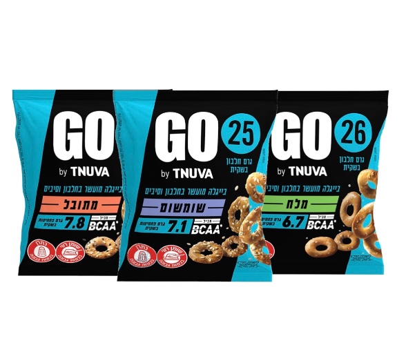 בייגלה GO עשיר בחלבון|6 יחידות|Tnuva GO Protein Pretze