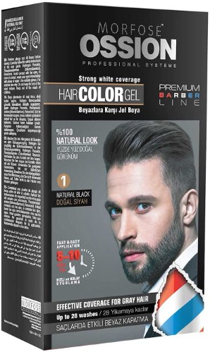 צבע לשיער לגבר ב10 דקות Morfose Ossion Hair Color Gel 200 ml צבע לבחירה