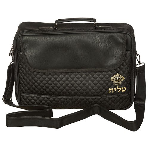 תיק לטלית דמוי עור דגם כתר