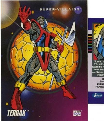 קלף בודד מארוול marvel - terrax - Universe Series 3 - 134