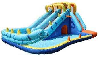 מתנפח מים עם מגלשה דו מסלולית נחש W83050 מבית Doctor Dolphin