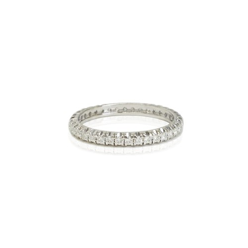 טבעת איטרניטי יהלומים 0.80 קראט זהב לבן