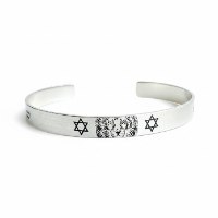 צמיד כסף קשיח ארי הנצח