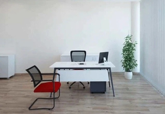שולחן משרדי לבן 160 LEMAS