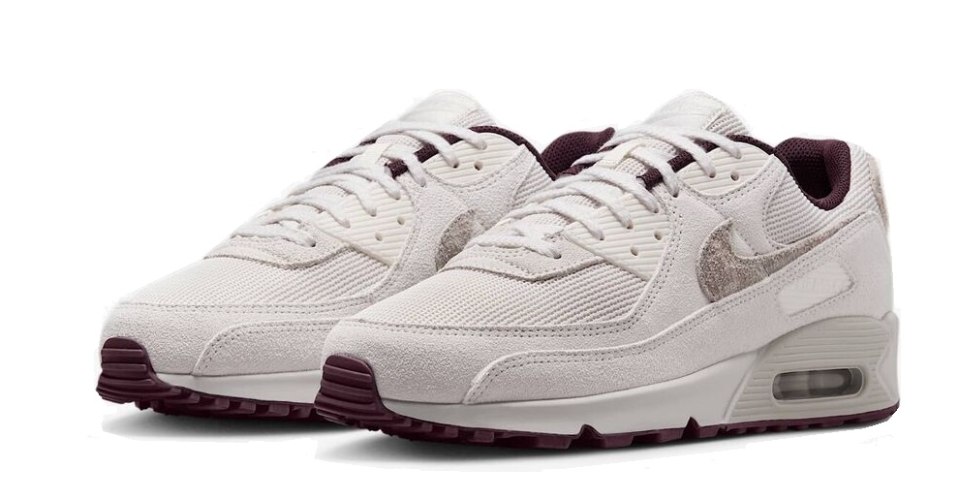סניקרס נייק Nike AIR MAX 90 אפור בורדו
