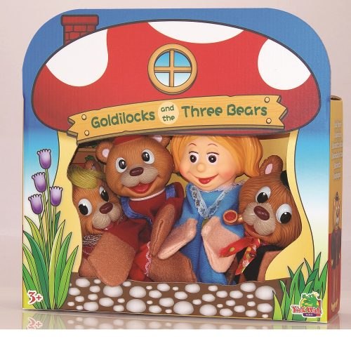 4 בובות תאטרון כף יד גדול זהבה ושלושת הדובים