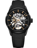 Freelancer Calibre RW1212 Skeleton Men's Automatic Black Watch, 42mm stainless steel, black open-wor