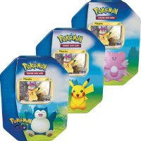 קלפי פוקימון: סט 3 טין פוקימון גו Pokemon TCG: Pokemon GO Gift Tin