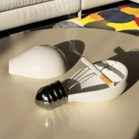 מאפרת קרמיקה נורה של פעם Light Bulb