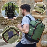 תיק גב עליה למטוס CABIN MAX METZ STOWAWAY BODO GREEN 40x25x20
