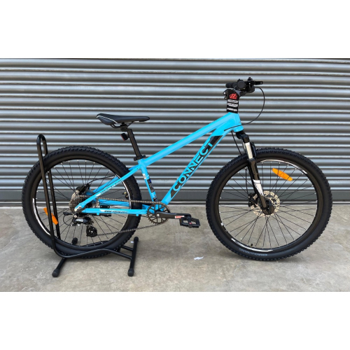 אופניים מידה 26" פרימיום שלדת אלומניום 8 הילוכים בצבע תכלת - CONNECT PREMIUM