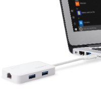 מתאם כרטיס רשת מהיר Edimax EU-4308 - USB-C to 3-Port USB 3.0 Gigabit Ethernet Hub