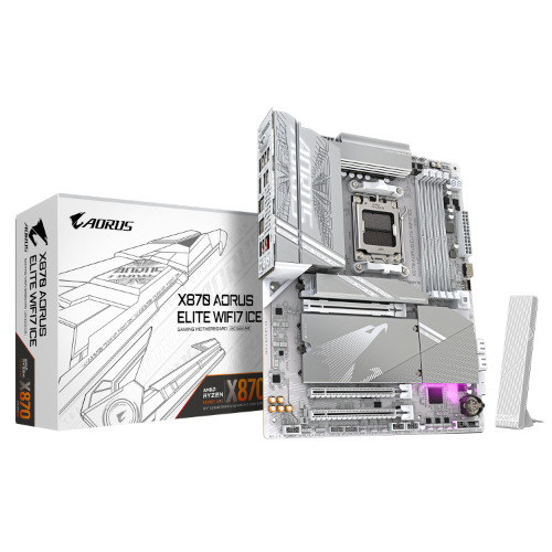 לוח אם GIGABYTE X870 AORUS ELITE X ICE X3D WIFI7 ATX BT 2.5GBE