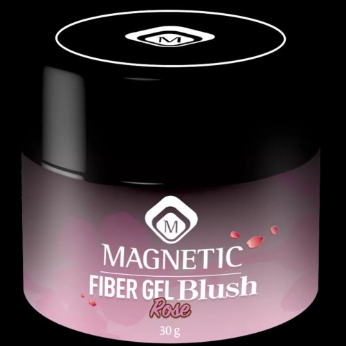 Fiber Gel Rose 30 gr מגנטיק - ג'ל בנייה וחיזוק