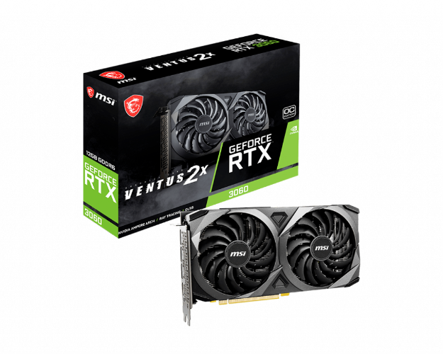 כרטיס מסך MSI GeForce RTX 3060 VENTUS 2X 12G OC